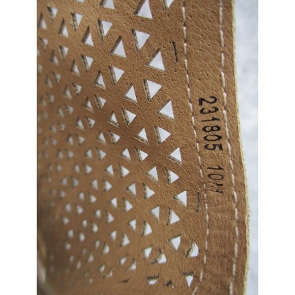 Altar'd State Wedge Shoes Size 10 Tan Casual Summer Spring Slip On Woven - Picture 12 of 12